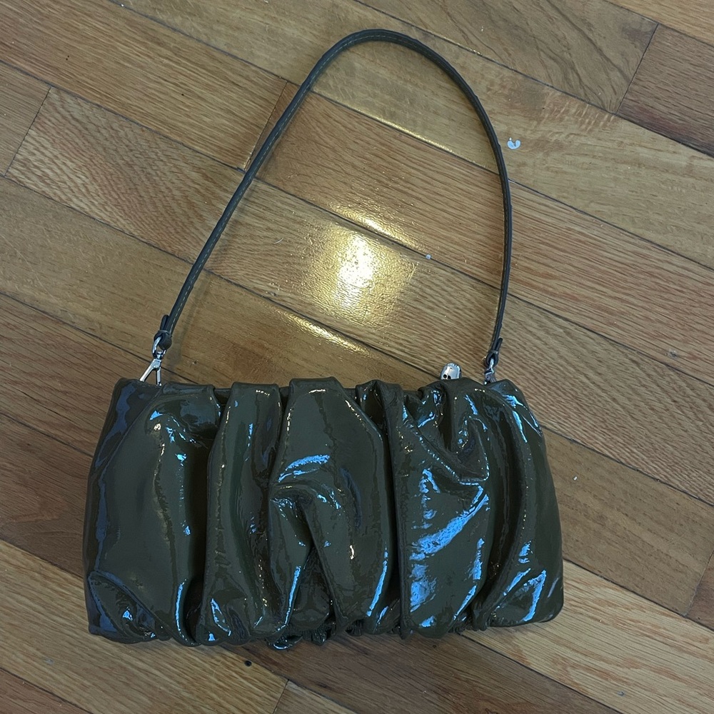 STAUD Olive Green Gathered Bag